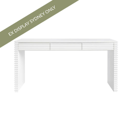 Bayu 160cm Desk - White - OUTLET NSW
