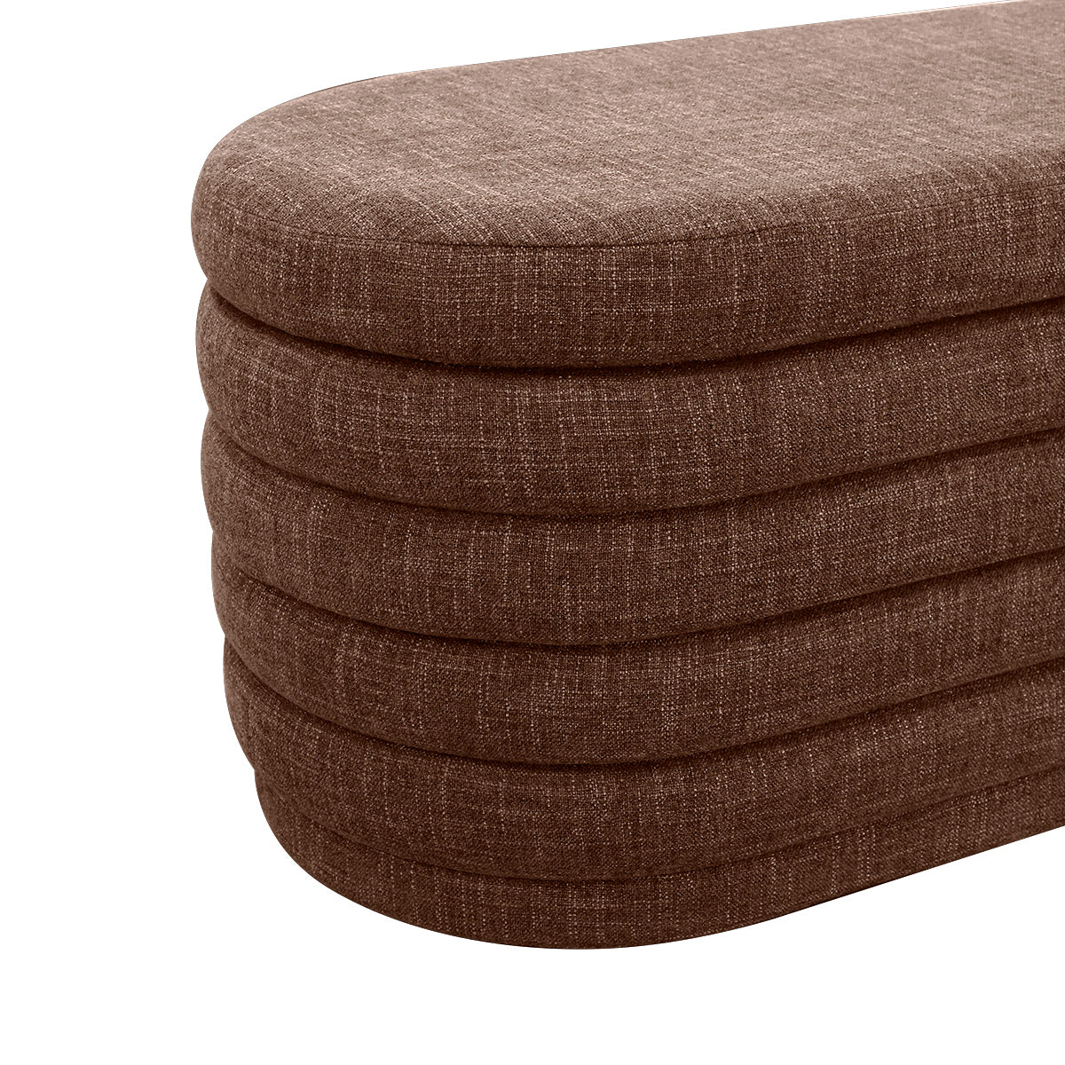Demi Storage Bench Ottoman - Chocolate