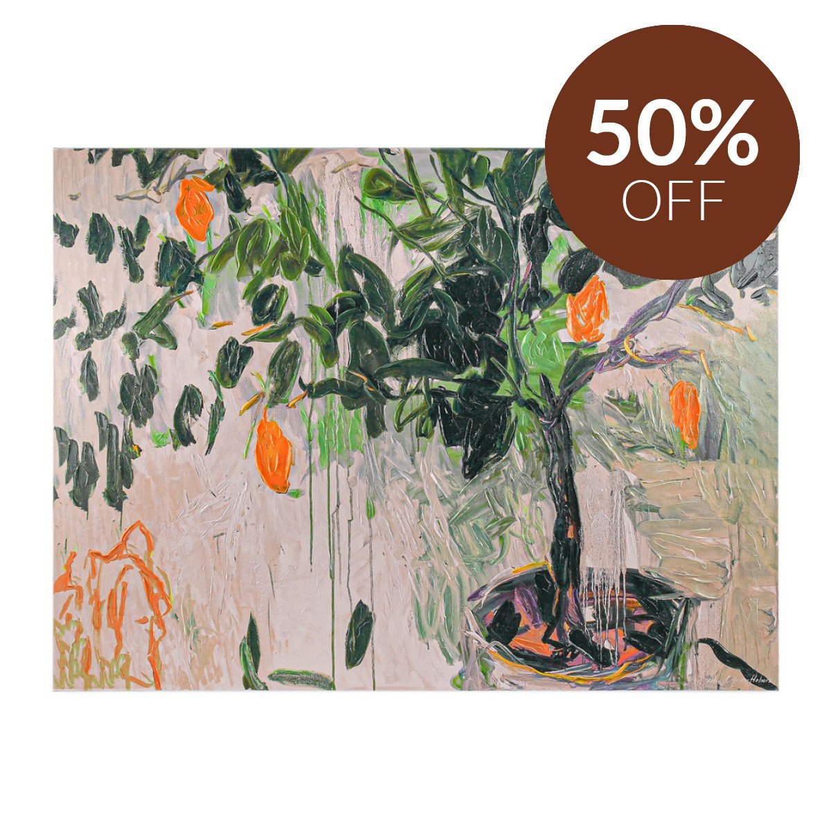 Lemon Tree Enhanced Canvas Print