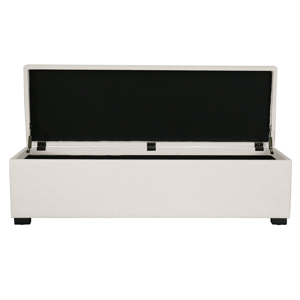 Soho Storage Bench Ottoman - Ecru