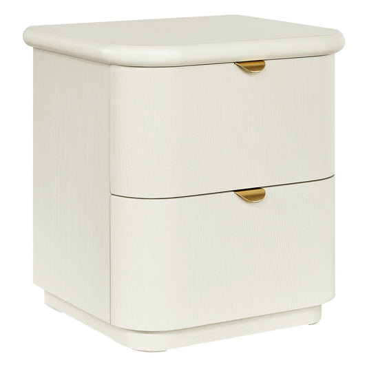 Lina 50x55cm Bedside Table - Ivory