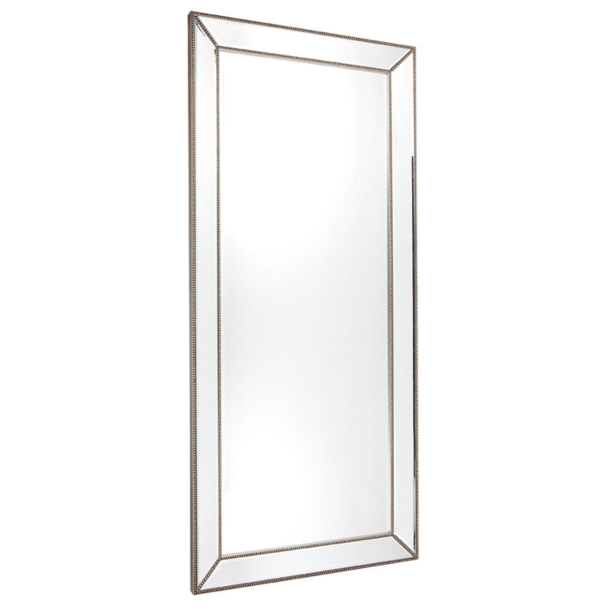 Zeta Floor Mirror - Antique Silver
