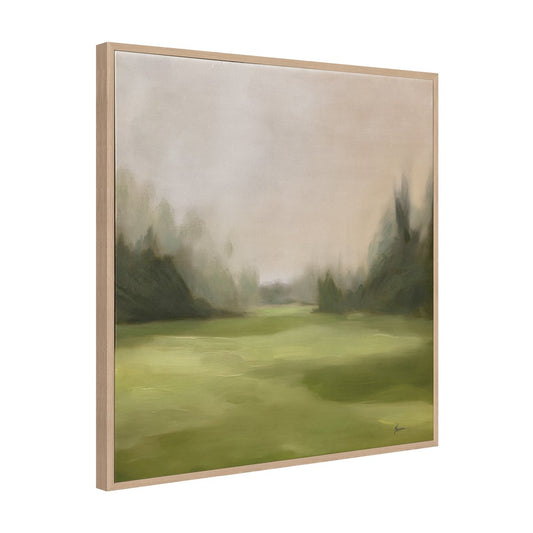 Green Meadows 100x100cm Canvas Painting