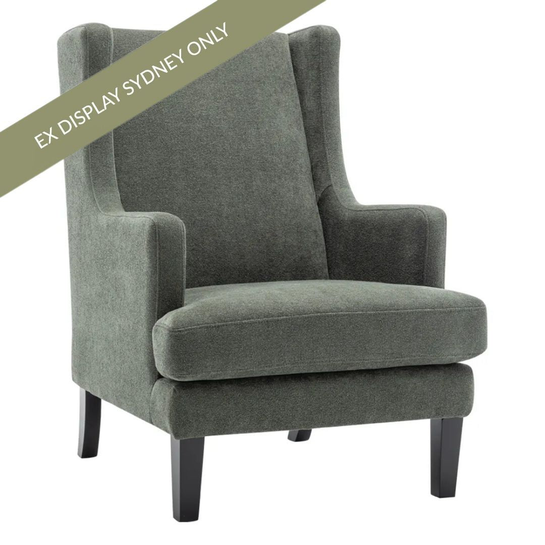 Gable Arm Chair - Winter Moss Chenille - OUTLET NSW