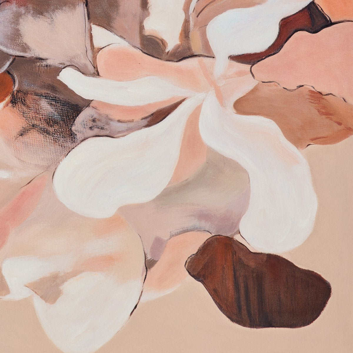 Wild Blush Series I 100x100cm Canvas Painting