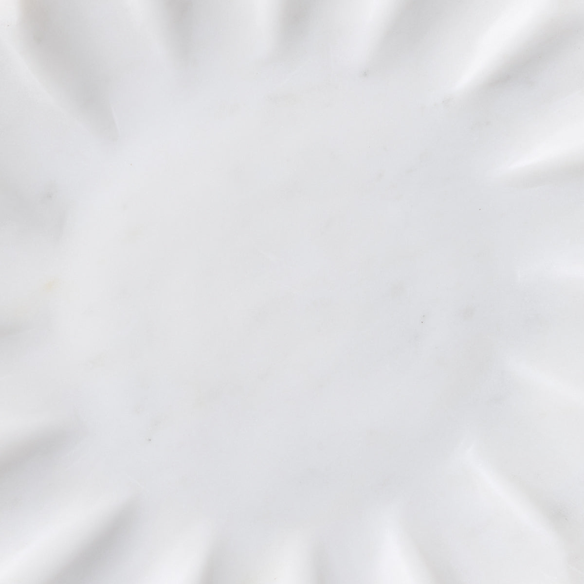 Stellar Marble Round Tray - White