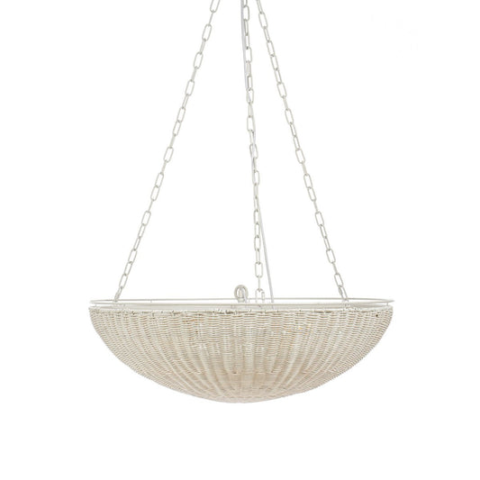 Cali Rattan Pendant - White