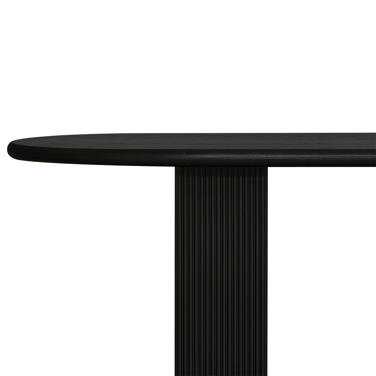 Brunella Oval Dining Table - 2.4m Black