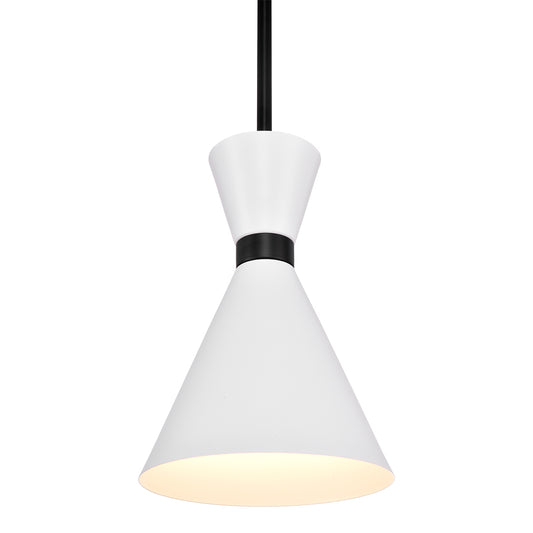 Oslo Pendant - White w Black