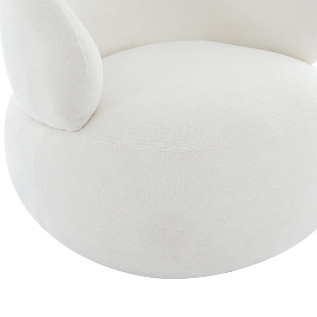 Greenwich Swivel Occasional Chair - Ivory Chenille