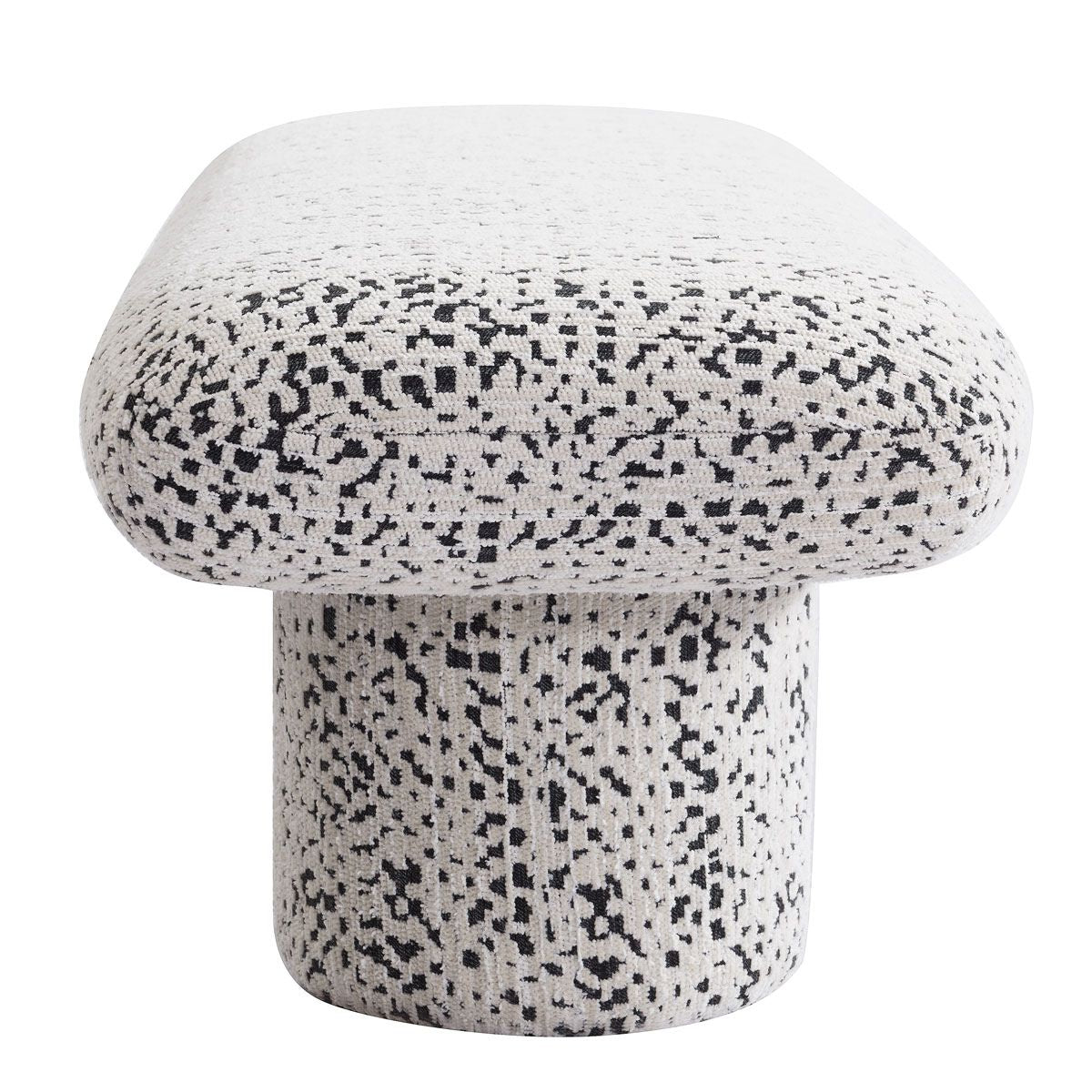 Eleanor Bench Ottoman - Charcoal Jacquard
