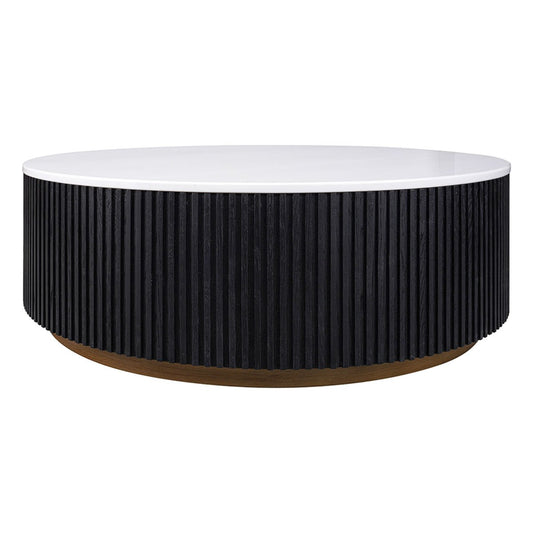 Mason Round Coffee Table - Large Black