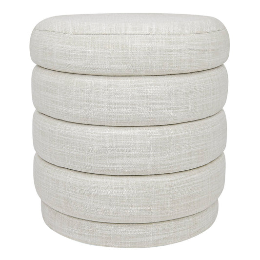 Demi Stool - Off White Linen