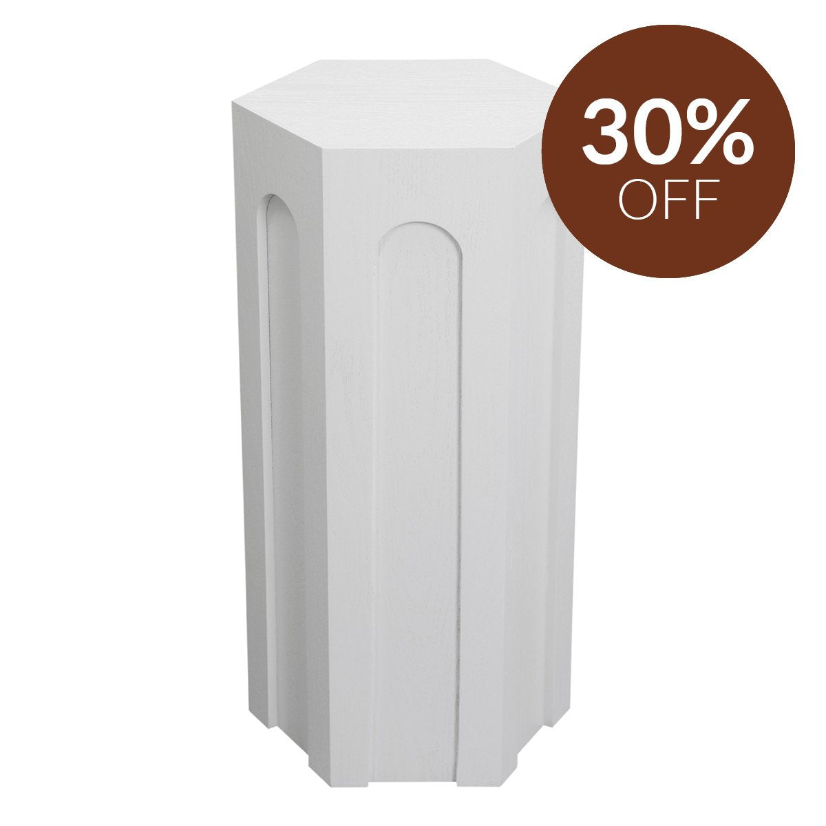 Winston Tall Side Table - White