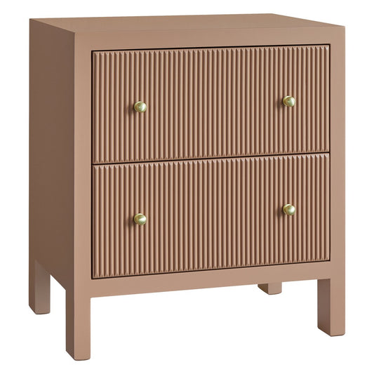 Ariana 67x76cm Bedside Table - Mocha Mousse