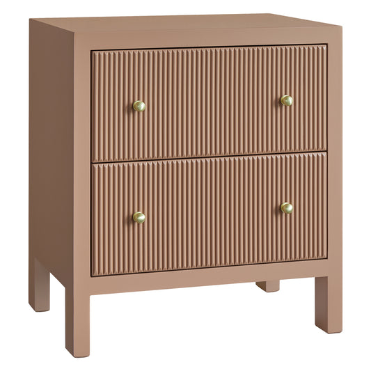 Ariana 67x76cm Bedside Table - Mocha Mousse