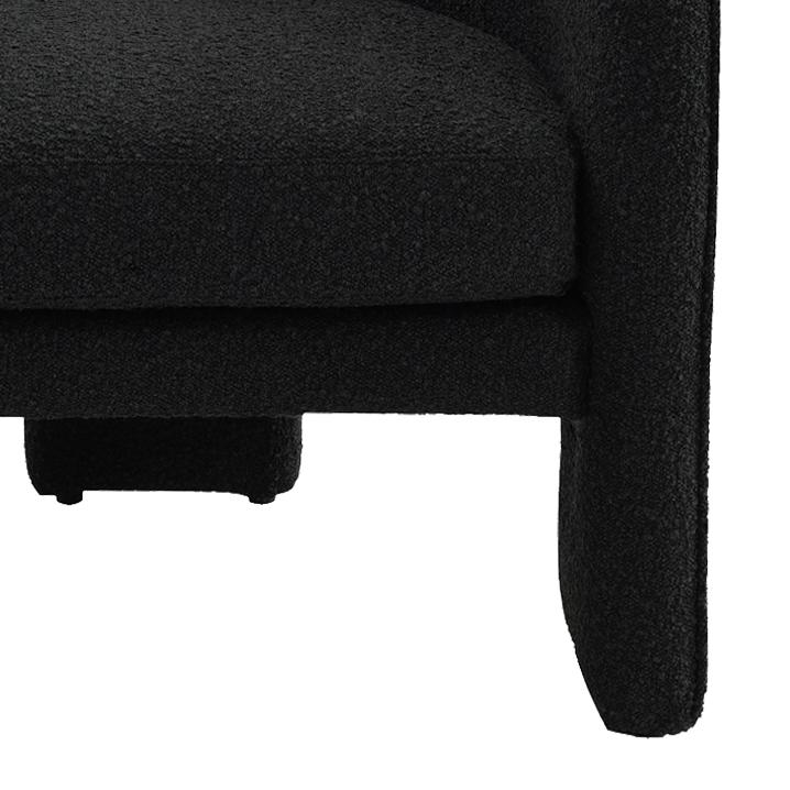 Kylie Arm Chair - Black Onyx Boucle – view 5