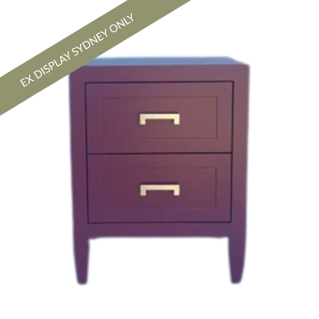 Soloman Bedside Table - Small Berry - OUTLET NSW