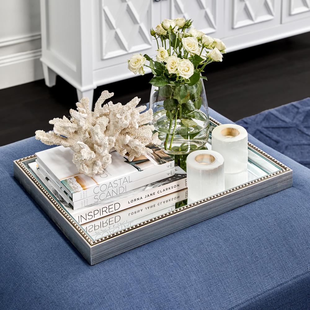 Zeta Mirror Tray - Medium Antique Silver – view 4