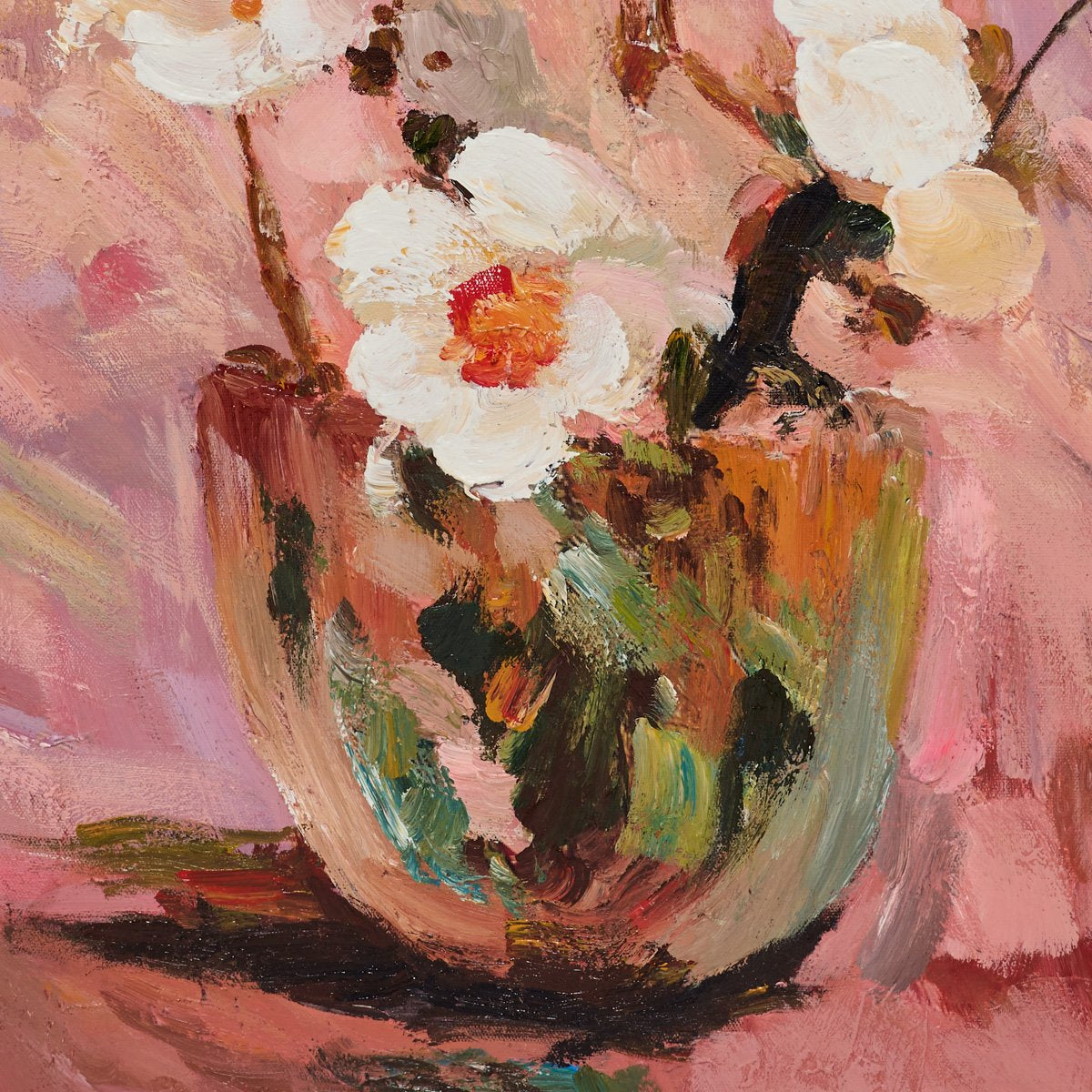 Faded Flora 80x100cm Canvas Painting