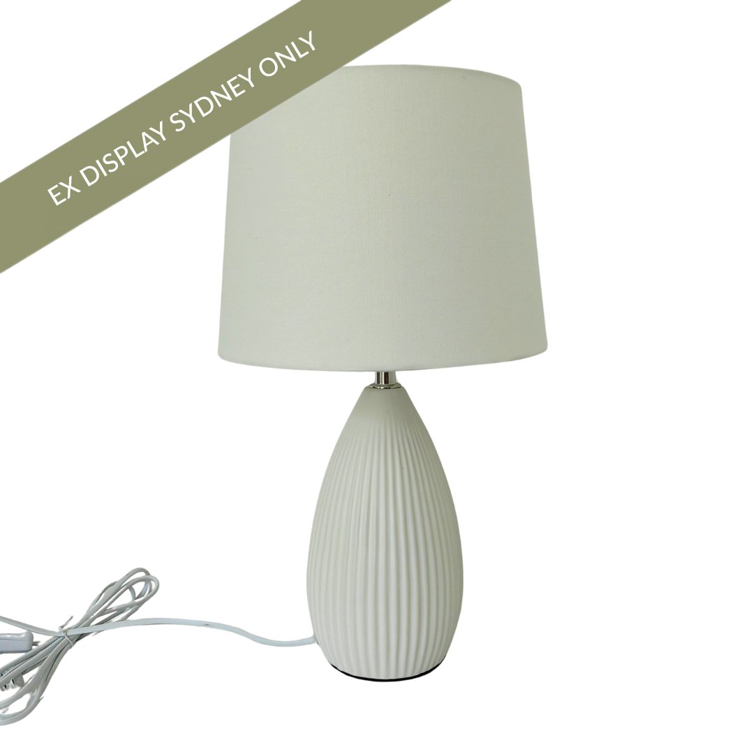 Marguerite Table Lamp - White - OUTLET NSW