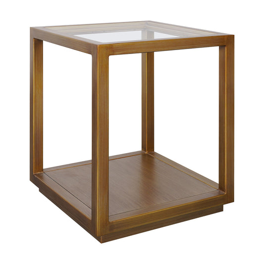 Sadie Square Side Table - Medium Antique Gold