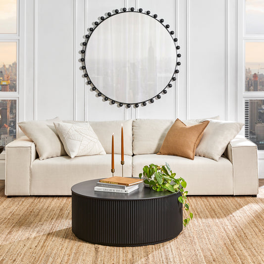 Birchgrove 120x120cm Wall Mirror - Black
