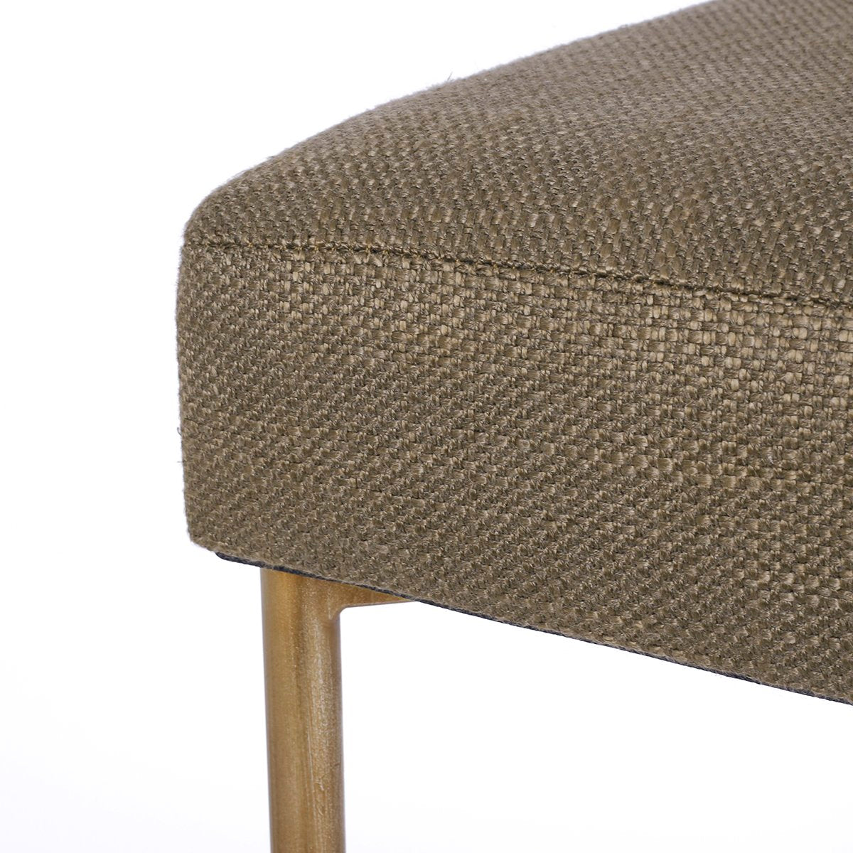 Leon Kitchen Stool - Chocolate Linen