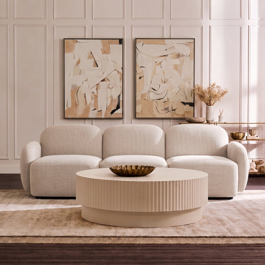 Ramona Modular 3 Seater Sofa - Speckle Ivory