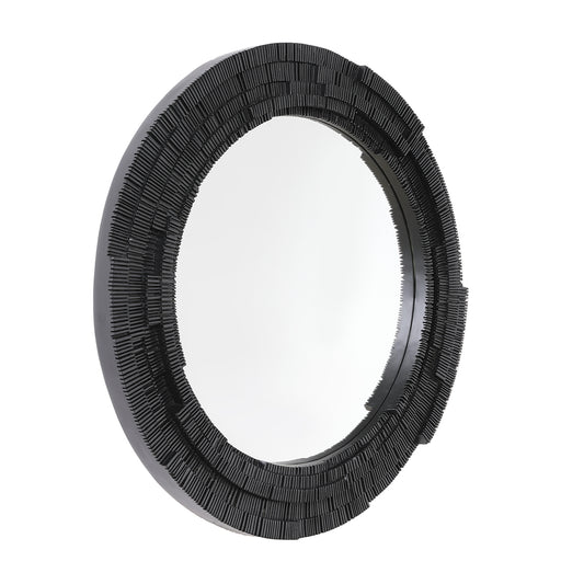 Dunbar 101.5x101.5cm Round Wall Mirror - Black