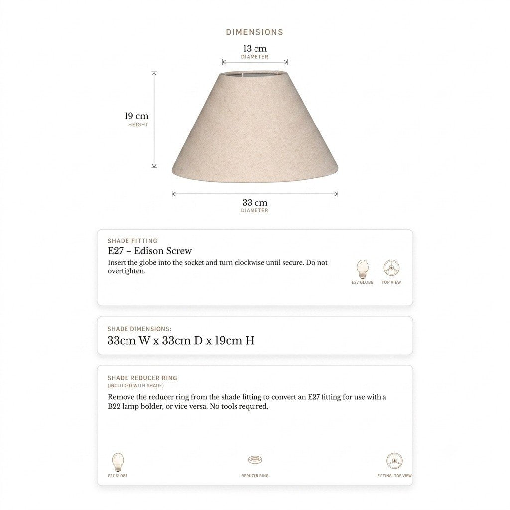 Messina Empire Shade - Small Natural – view 4