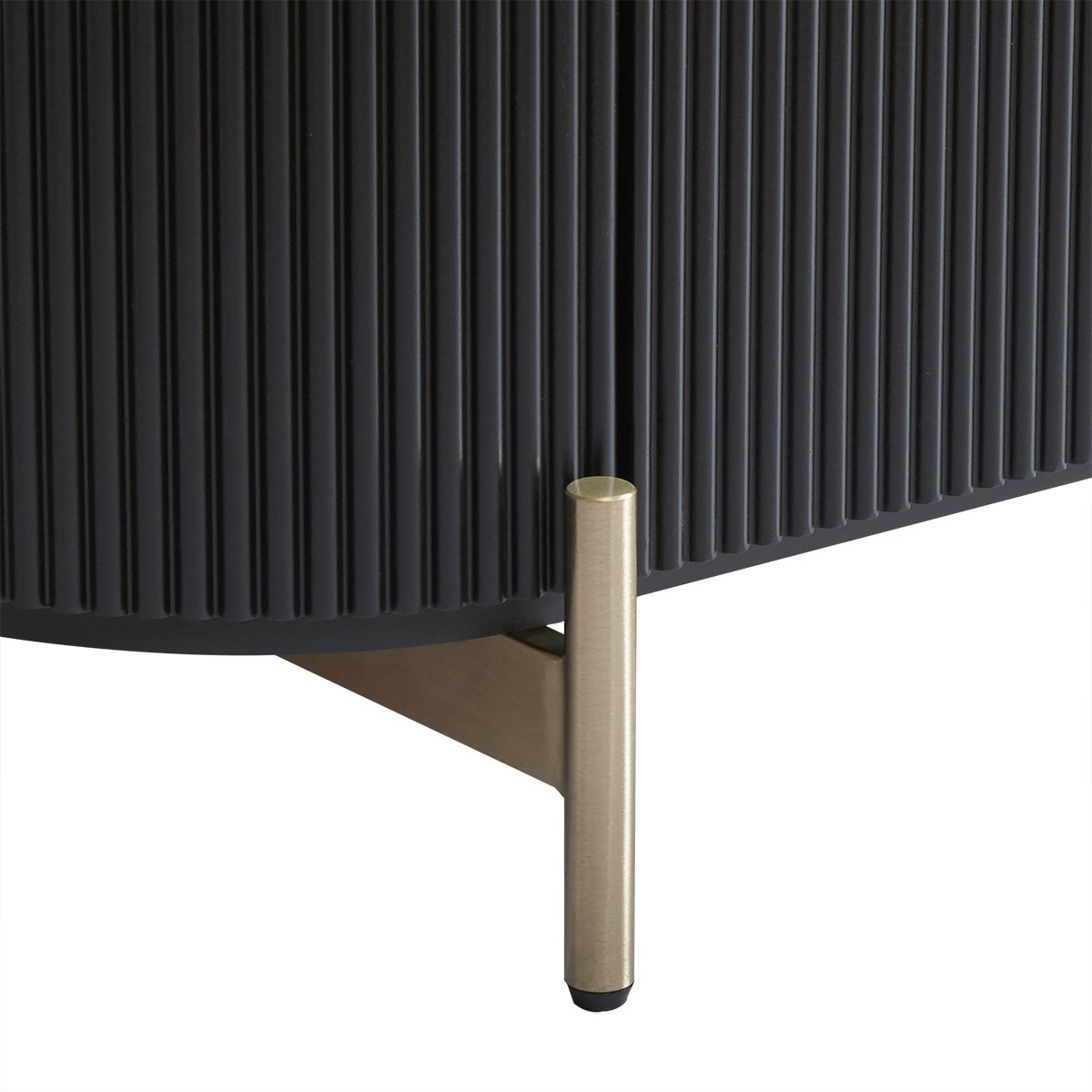 Demarco 76x60cm Bedside Table - Black
