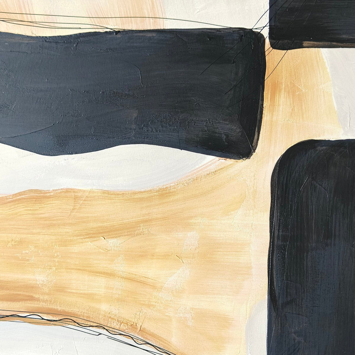 Entwined Series II 105x105cm Canvas Painting