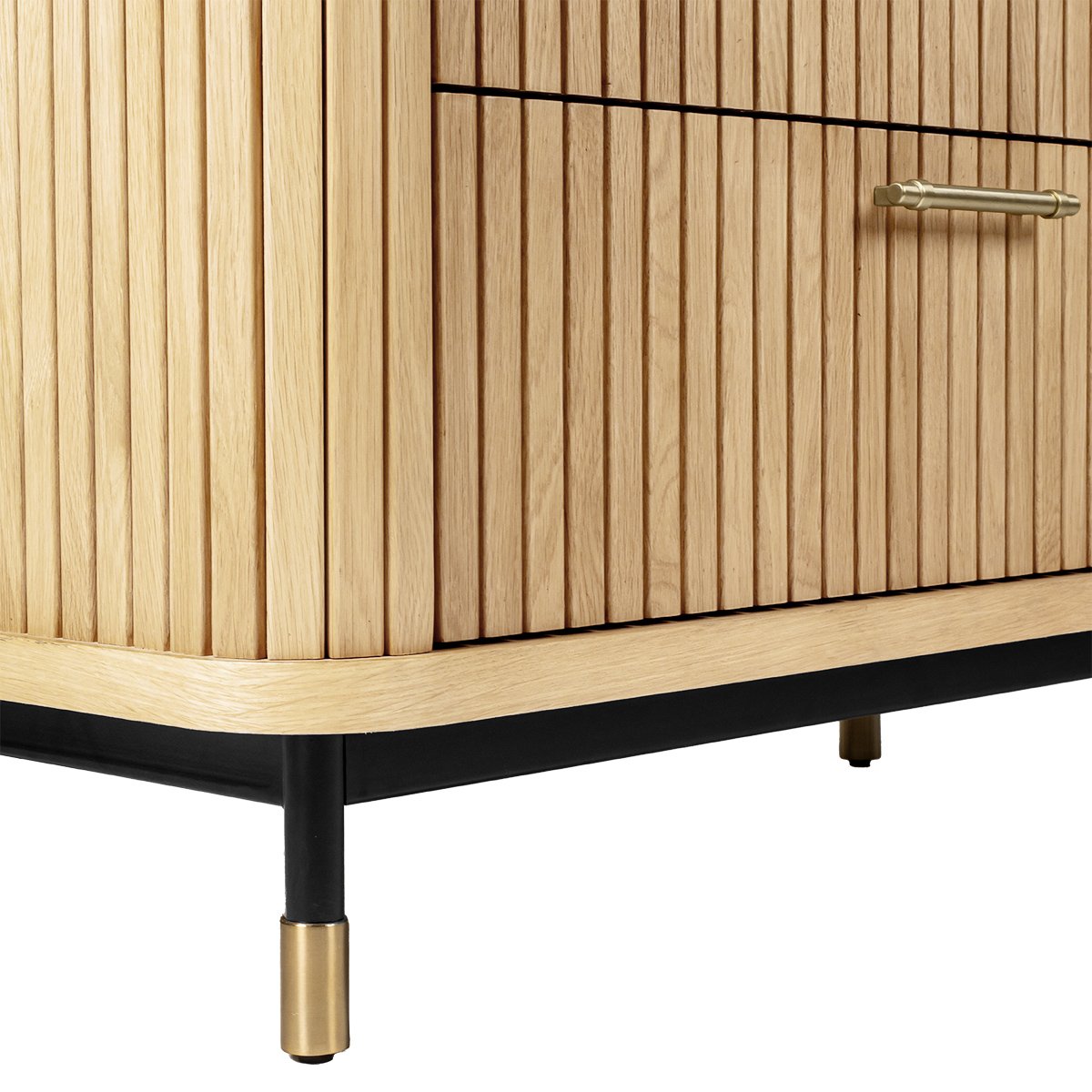 Sophia 96cm Oak 3 Drawer Chest - Natural