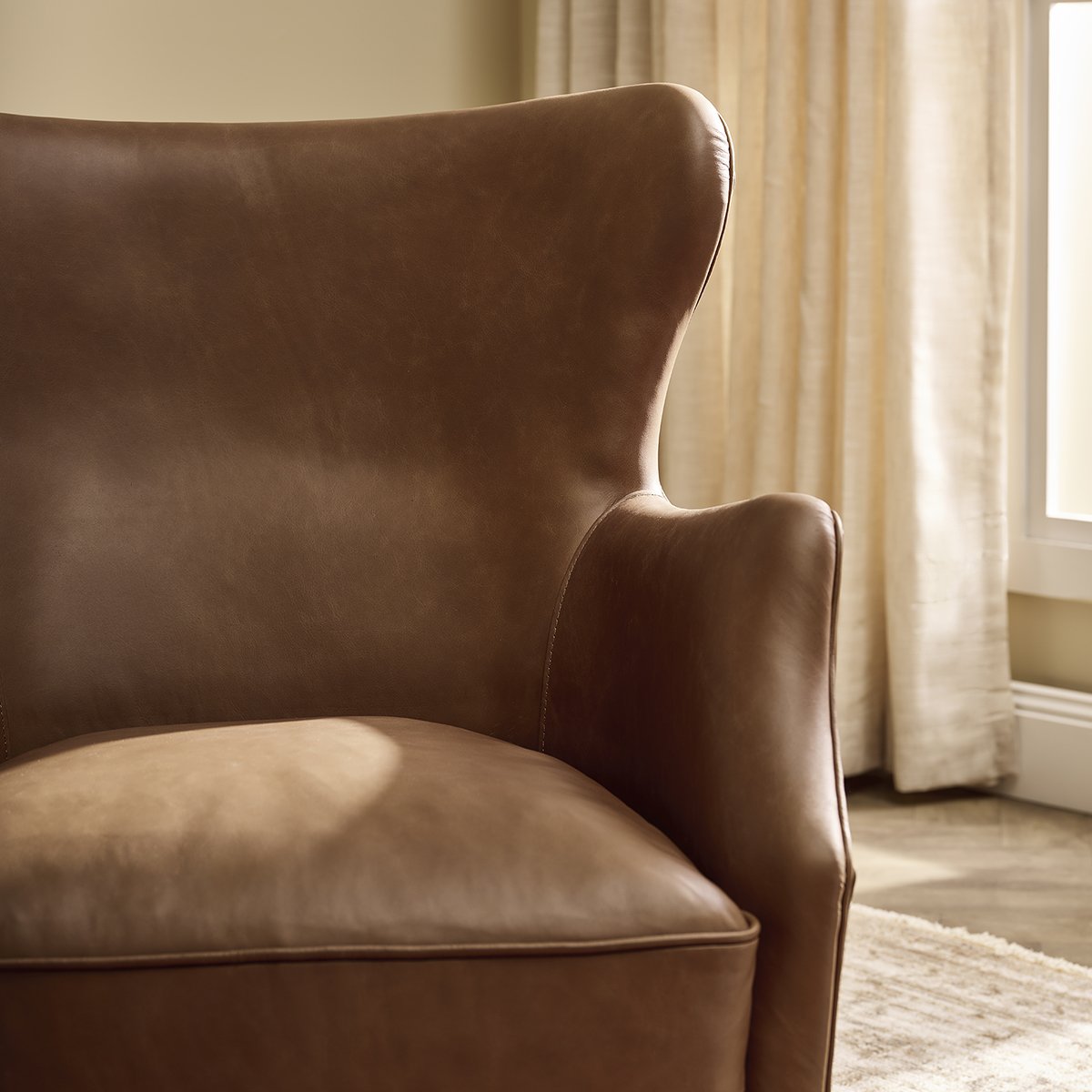 Marlon Arm Chair - Dark Brown Leather