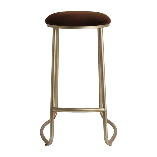 Annie Bar Stool - Dark Chocolate Velvet