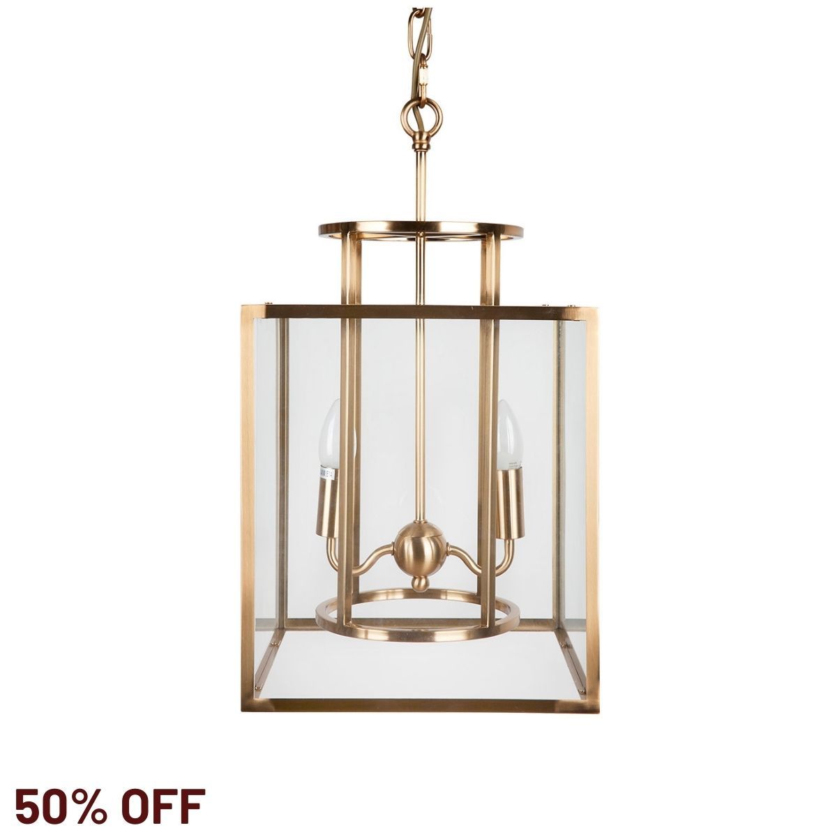 Concord Pendant - Small Brass