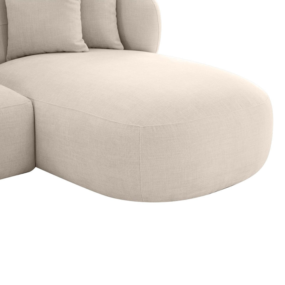 Greenwich Modular 3 Seater Sofa w Right Chaise - Natural Chenille