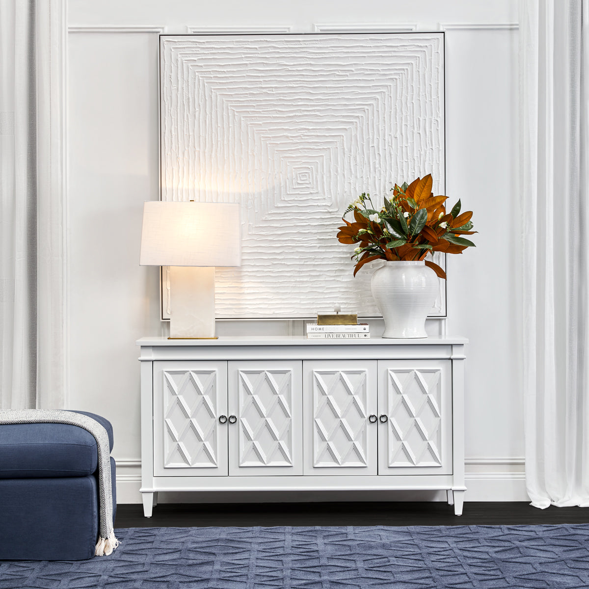 Plantation 150cm Buffet - White
