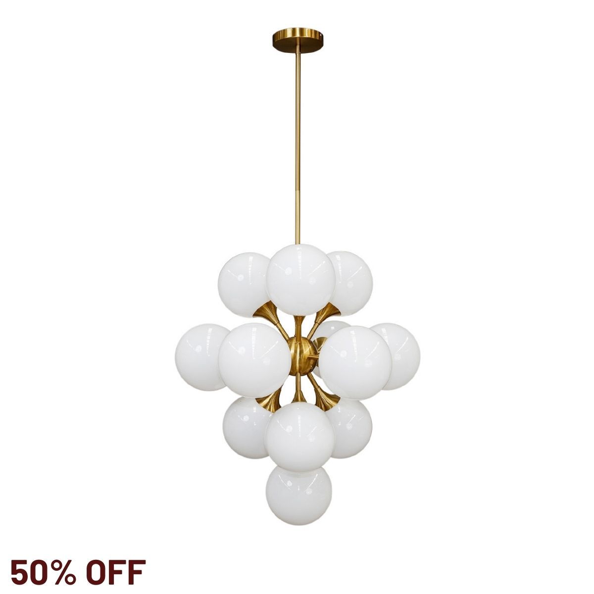 Karina Pendant - Medium Brass