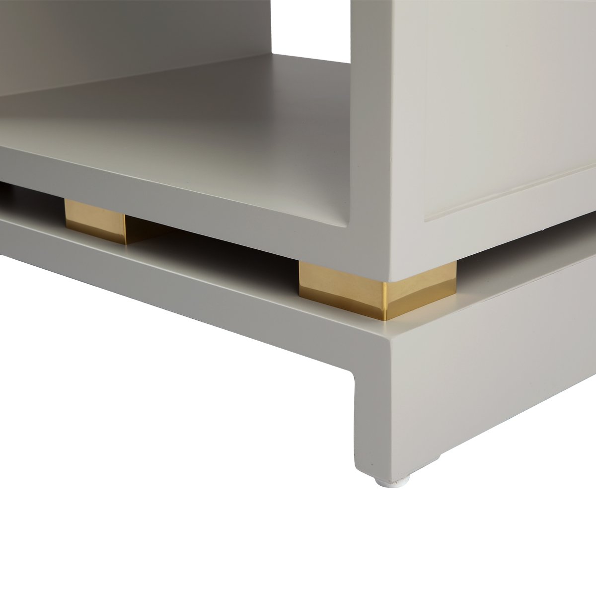 Pearl Bedside Table - Small Grey Set of 2