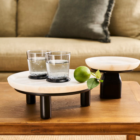 Eileen Footed Bowl - Large Black