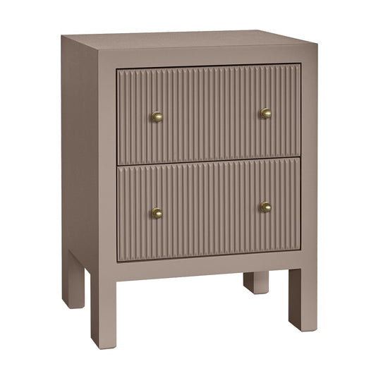 Ariana Bedside Table - Small Taupe