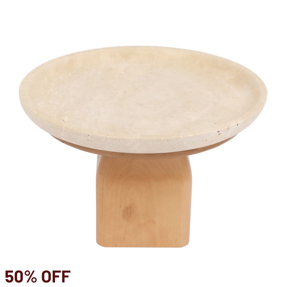 Edith Footed Bowl - Large Natural