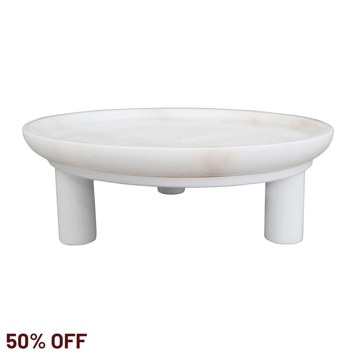 Eileen Footed Bowl - Large White