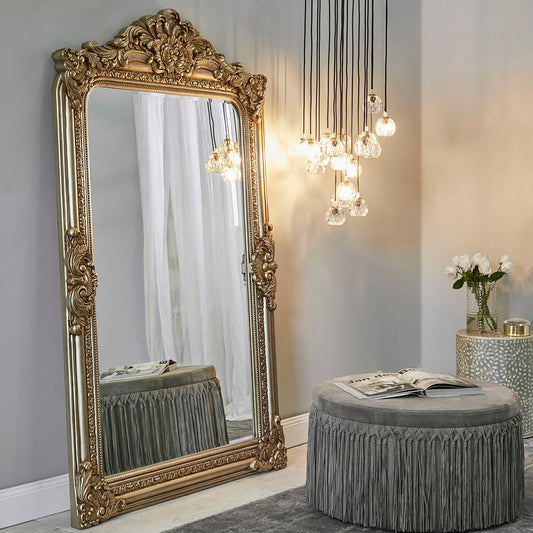 Elizabeth Floor Mirror - Antique Gold – view 2
