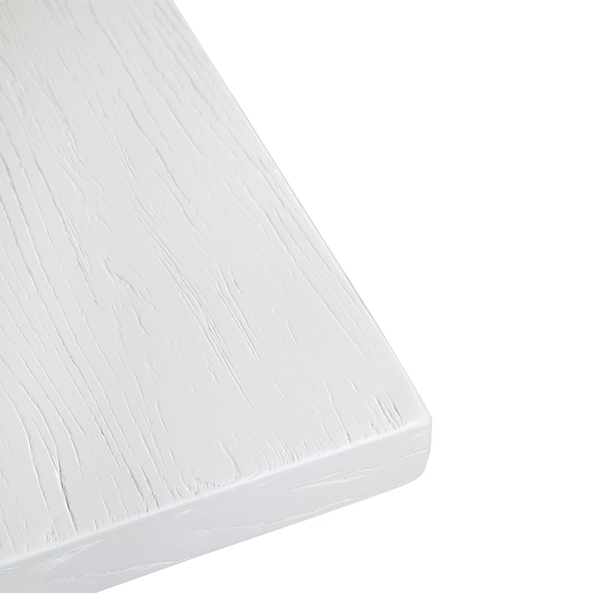 Leeton Oak Dining Table - 2.4m White ** Offline pending re-order