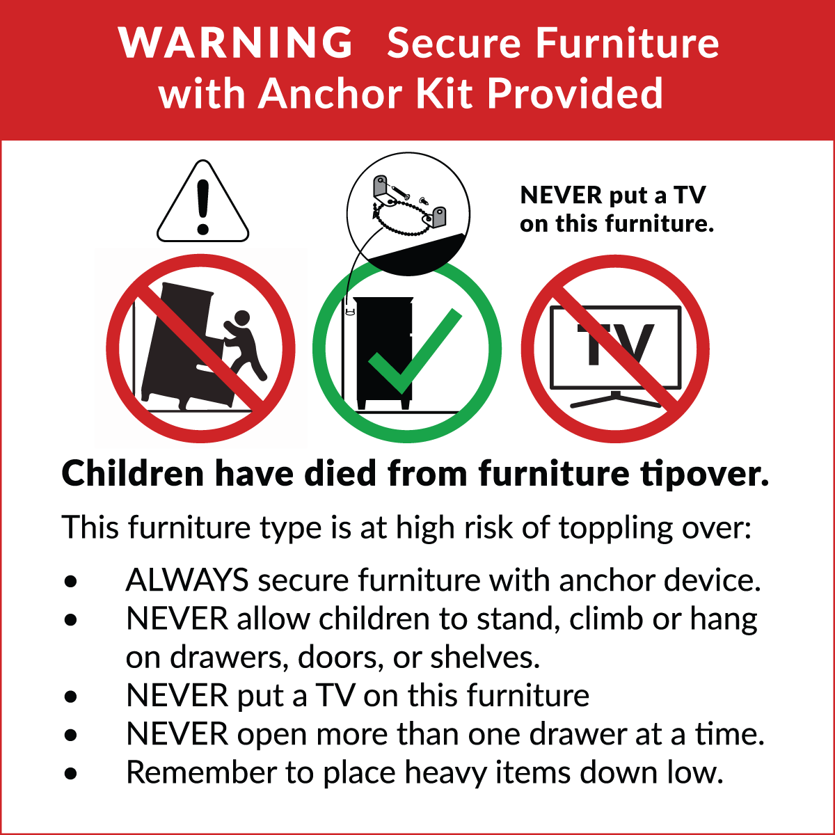 Topple Warning Category 2