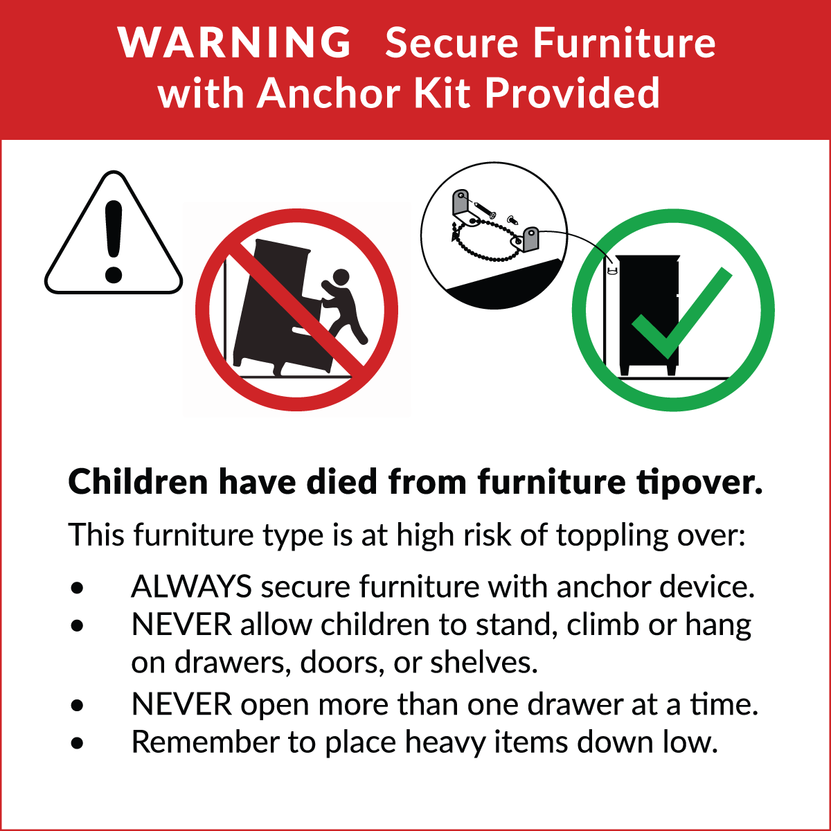 Topple Warning Category 3