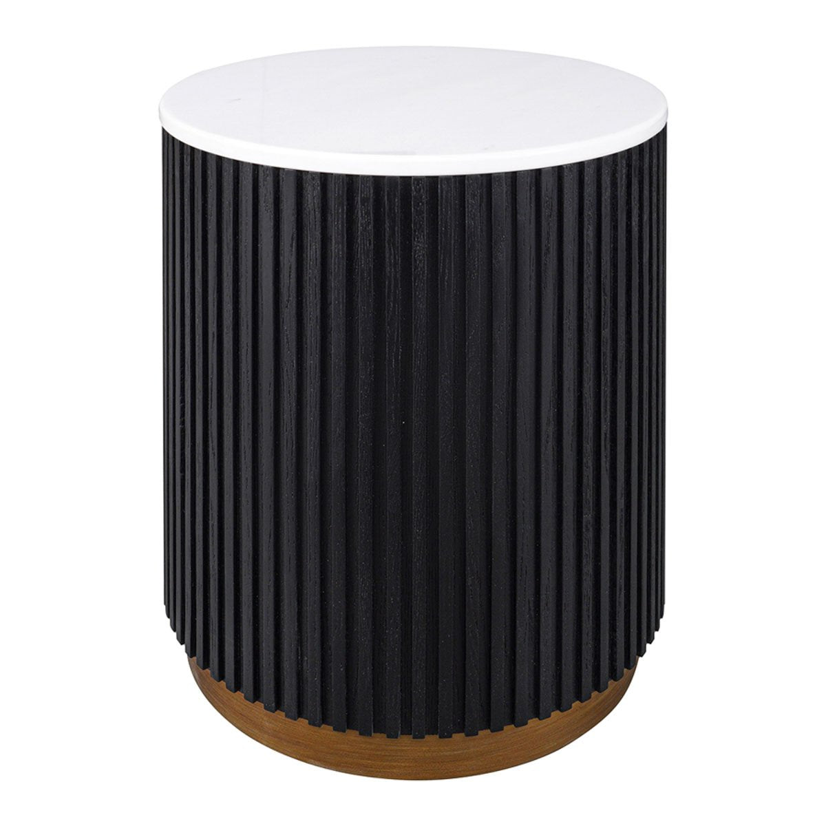 Mason Round Side Table - Black